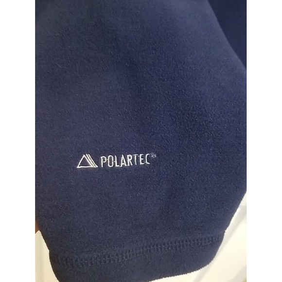 Vtg Mens LL Bean Navy & Gray Full Zip Micro Fleece Jacket , Grey Interior Sz… - Picture 6 of 12